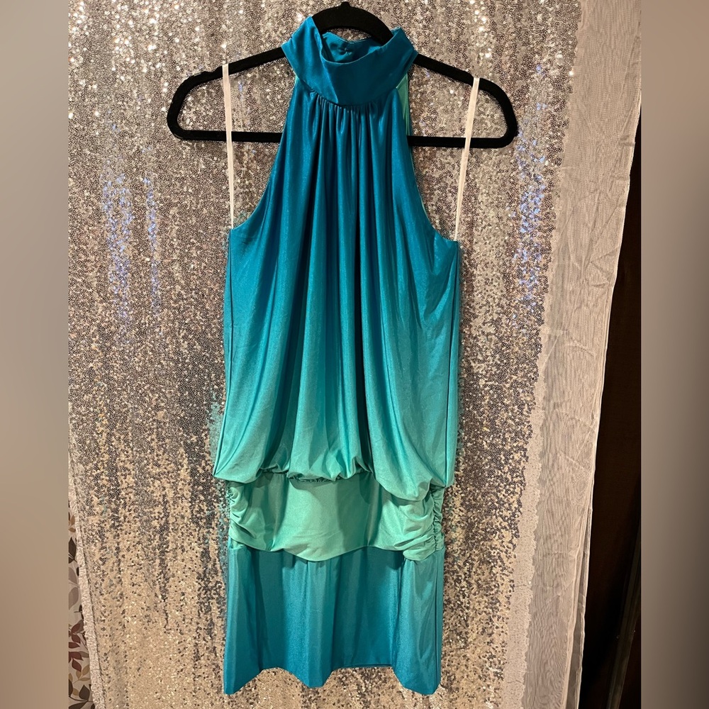 Frederick's of Hollywood Blue Sequin Dress